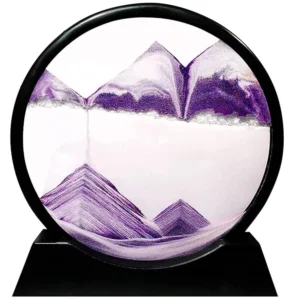 7 INCH QUICK SAND ART PAINTING (PURPLE)