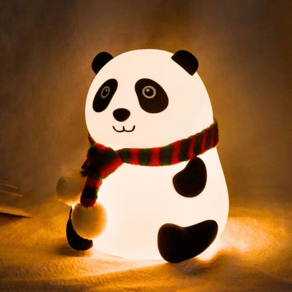 Panda Night Silicone Lamp – Cute Portable Night-Light - Image 2