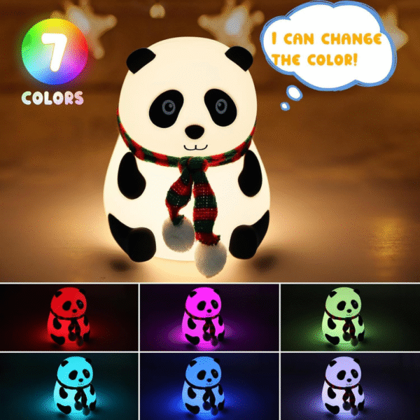 Panda Night Silicone Lamp – Cute Portable Night-Light - Image 4